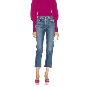 AGOLDE Riley High Rise Straight Crop